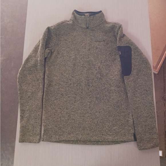 Avalanche Green Thermal Layering Fleece Collared 1/4 Zip Outdoor Jacket Small - Picture 3 of 7